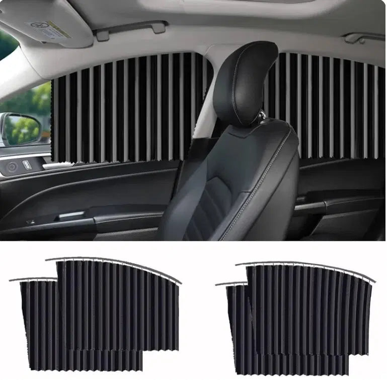 Foldable Magnetic Car Window Curtains (Pack of 4 )